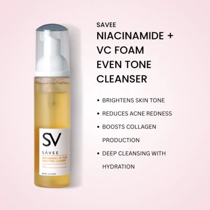 SAVEE NIACINAMIDE + VC FOAM EVEN TONE CLEANSER (80g)