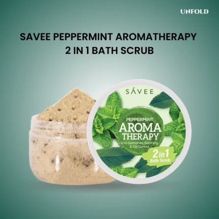 SAVEE PEPPERMINT AROMATHERAPY 2 IN 1 BATH SCRUB 180g